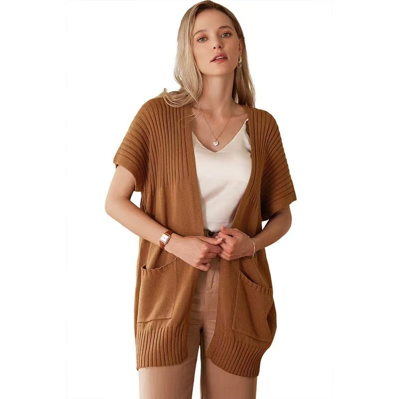 Melany - Lightweight Open-Front Knit Cardigan