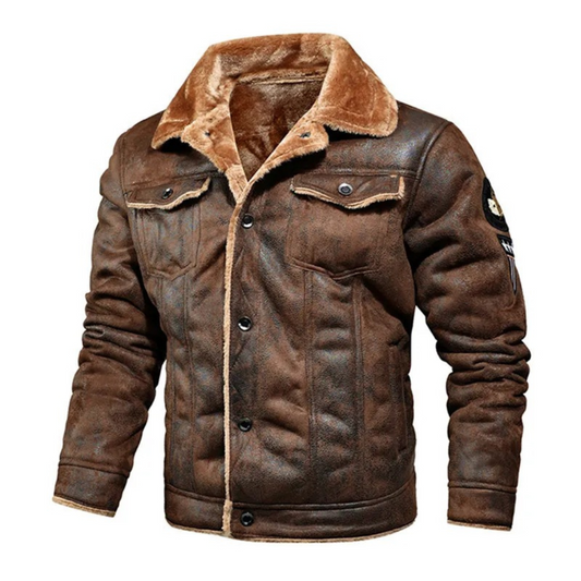 Noxar™ | Warm and Versatile Leather Jacket