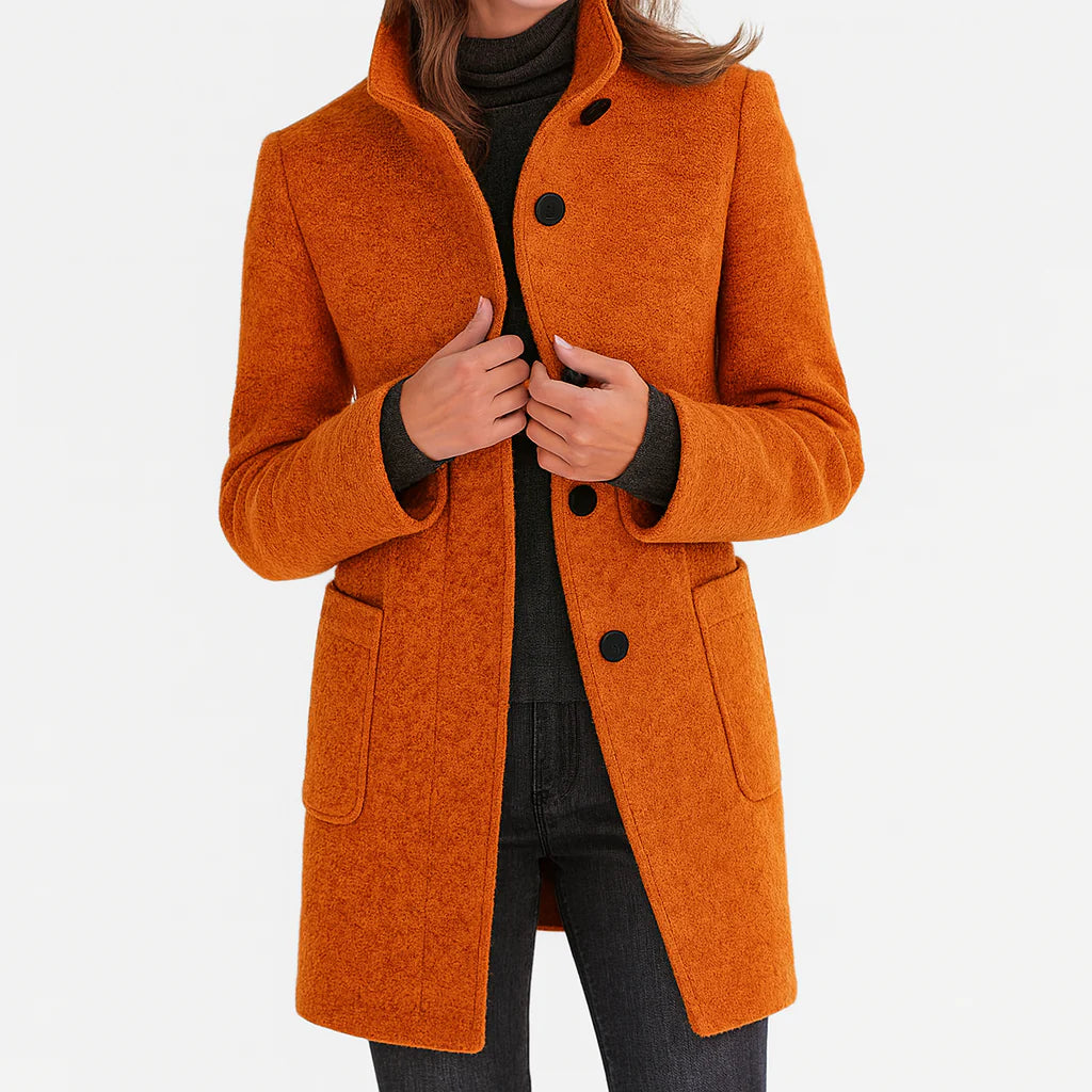 Isabelle | Sleek Wool Tailored Coat