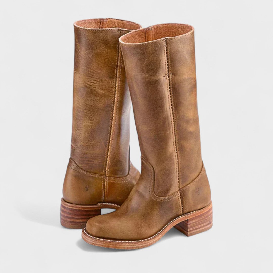Rhonda | Tall Leather Boots