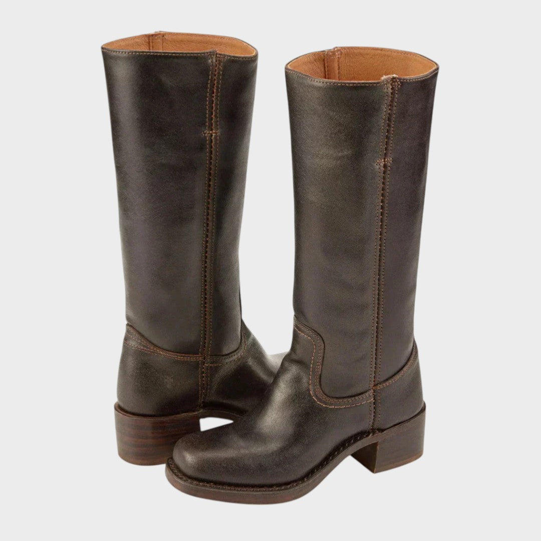 Rhonda | Tall Leather Boots