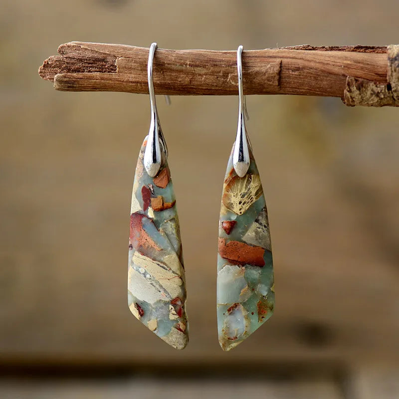 Charm - Vintage Natural Stone Earrings