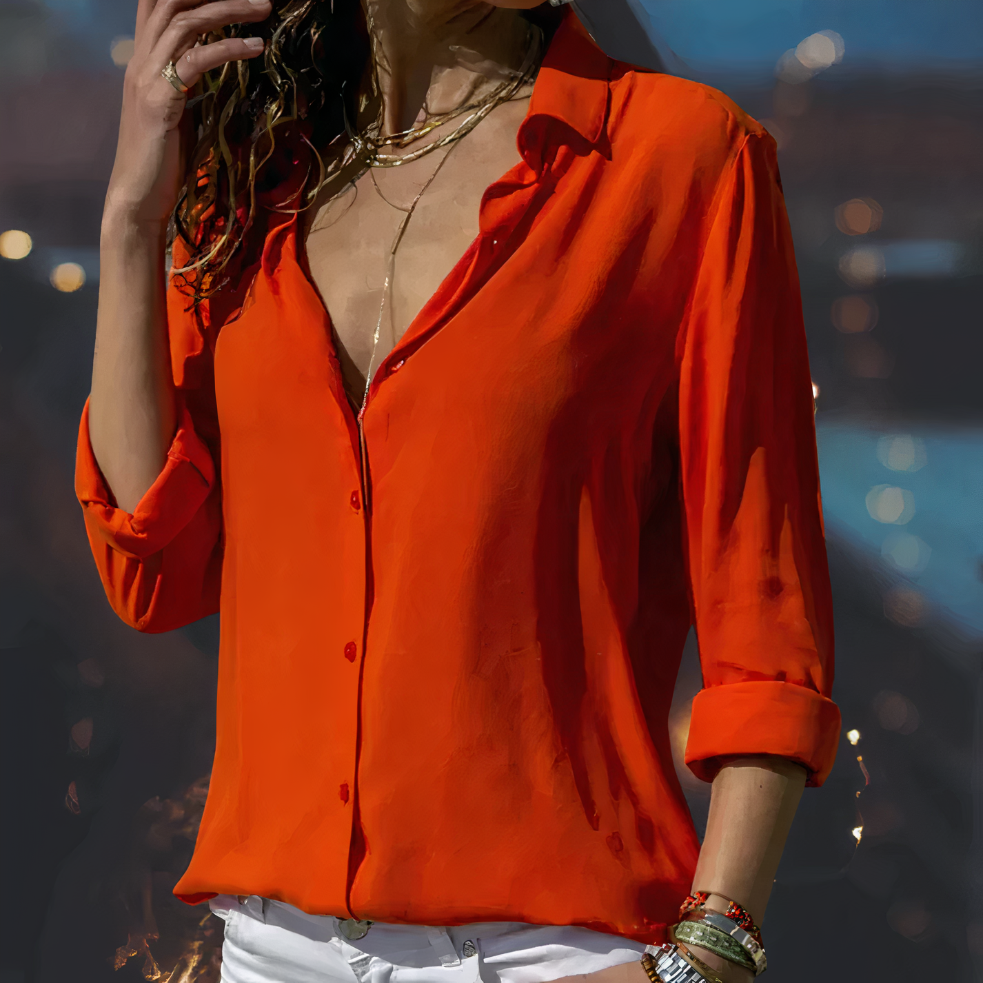 Clara – Elegant Chiffon Blouse