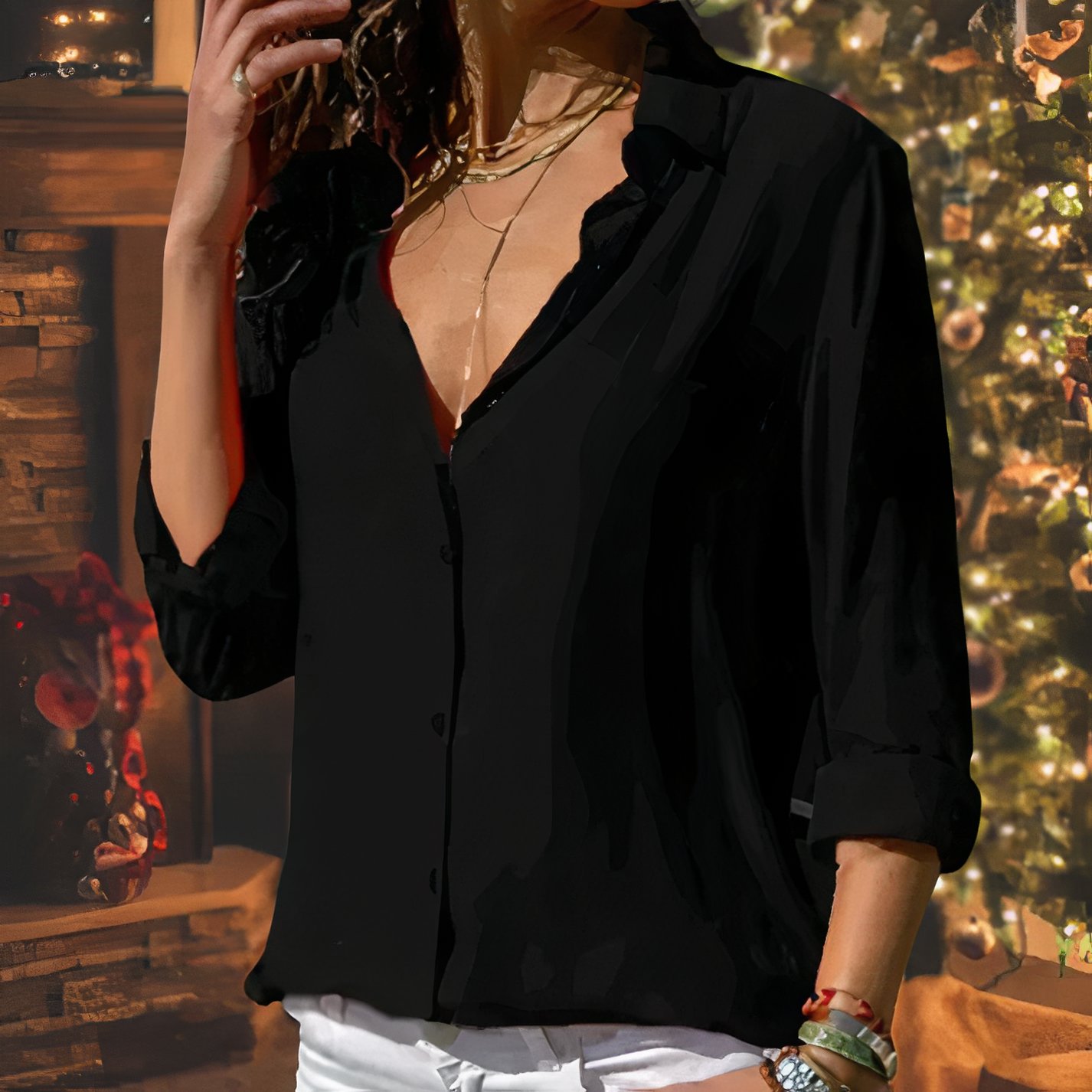 Clara – Elegant Chiffon Blouse