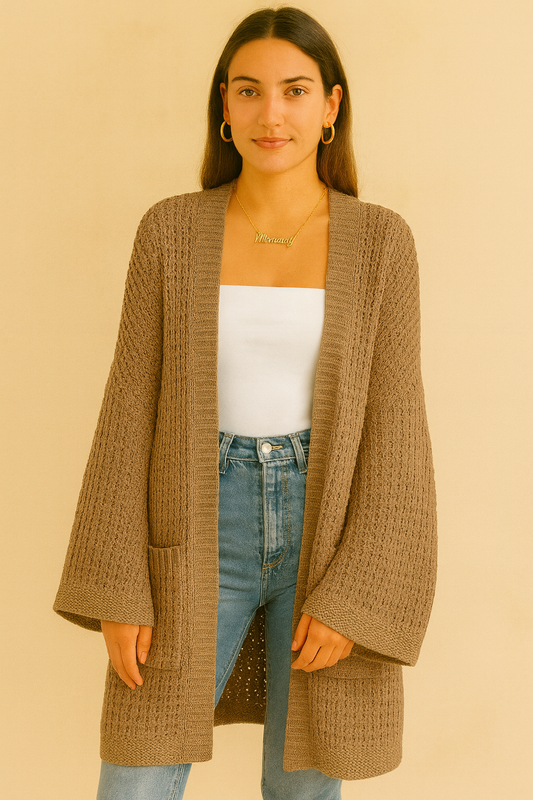 Romy | Women's Long Knitted Vest