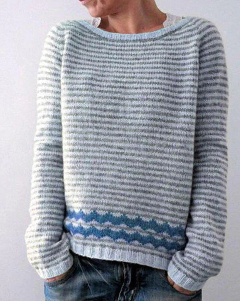 Christina - Patterned Knit Sweater