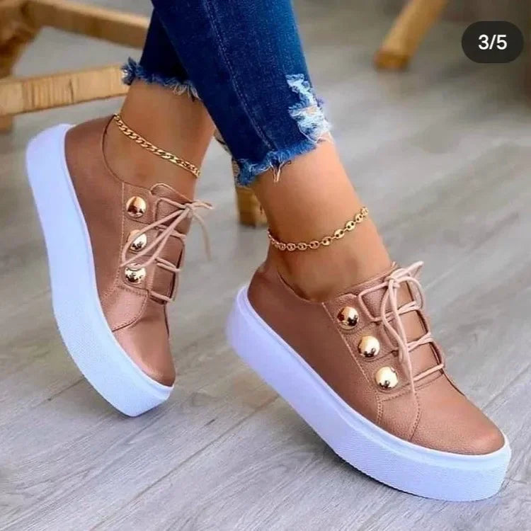 Serena | Orthopedic Round Toe Platform Sneakers™