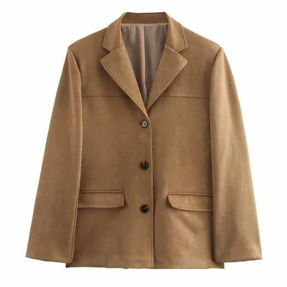 Eleanor - Vintage Suede Blazer