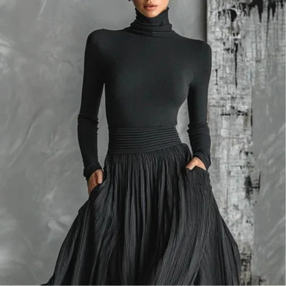 Cerynn | High Waist Maxi Skirt Plus Shirt