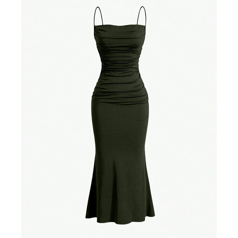 Anna - Draped Maxi Dress