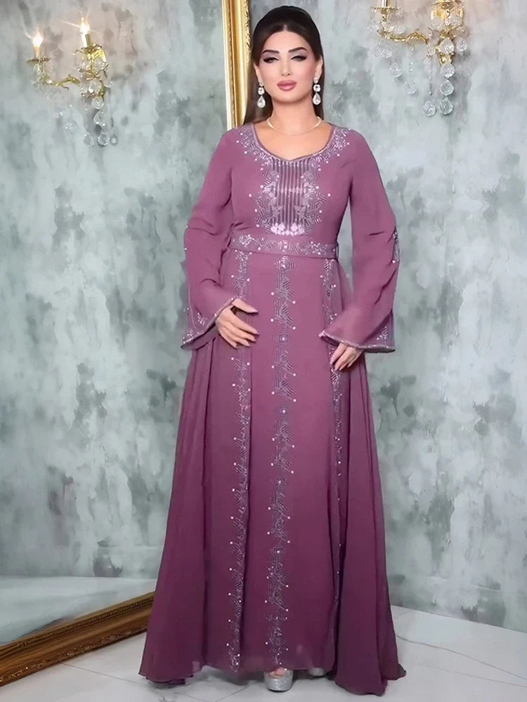 Maureen - Embroidered Evening Gown