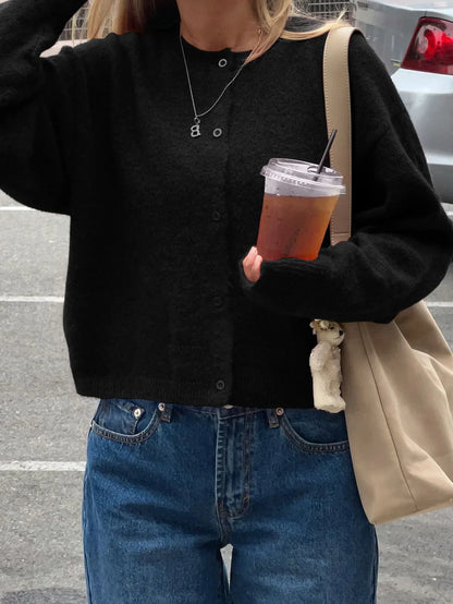 Cheryl - Knit Button Cardigan