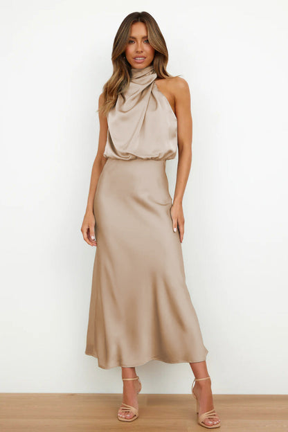 Diane - Satin Maxi Dress