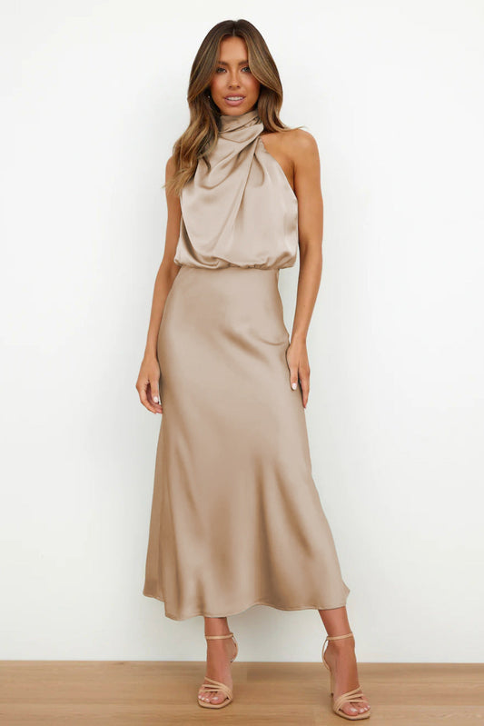 Diane - Satin Maxi Dress