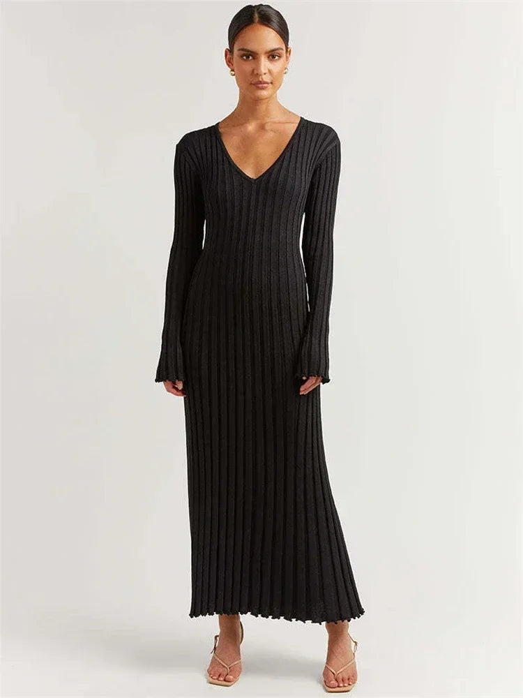 Luna - Knit Maxi Dress