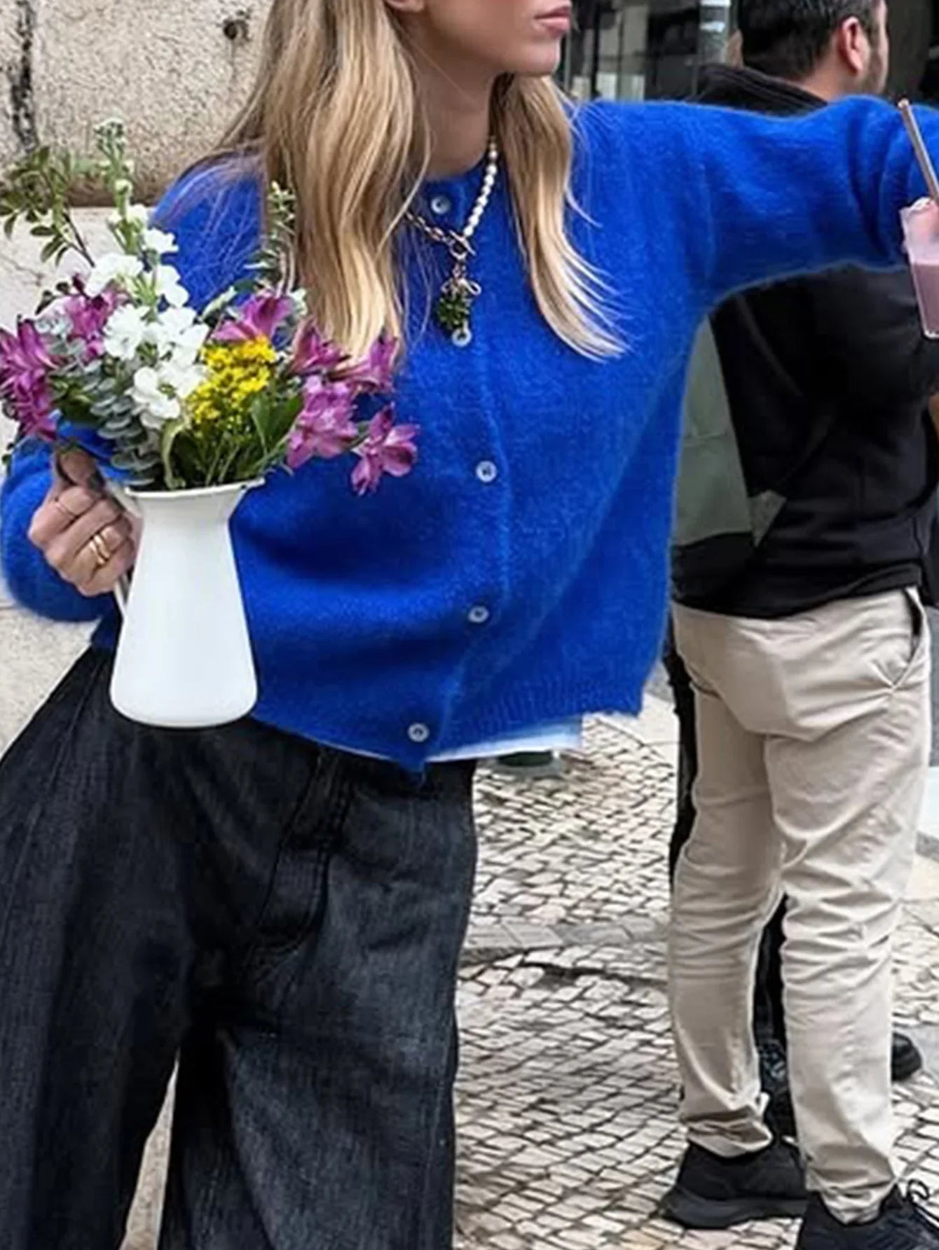 Cheryl - Knit Button Cardigan