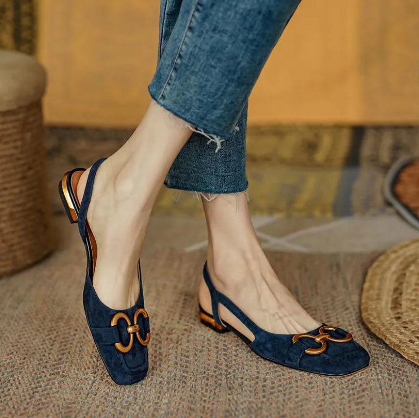 Nora – Chic Ergonomic Slingback Flats