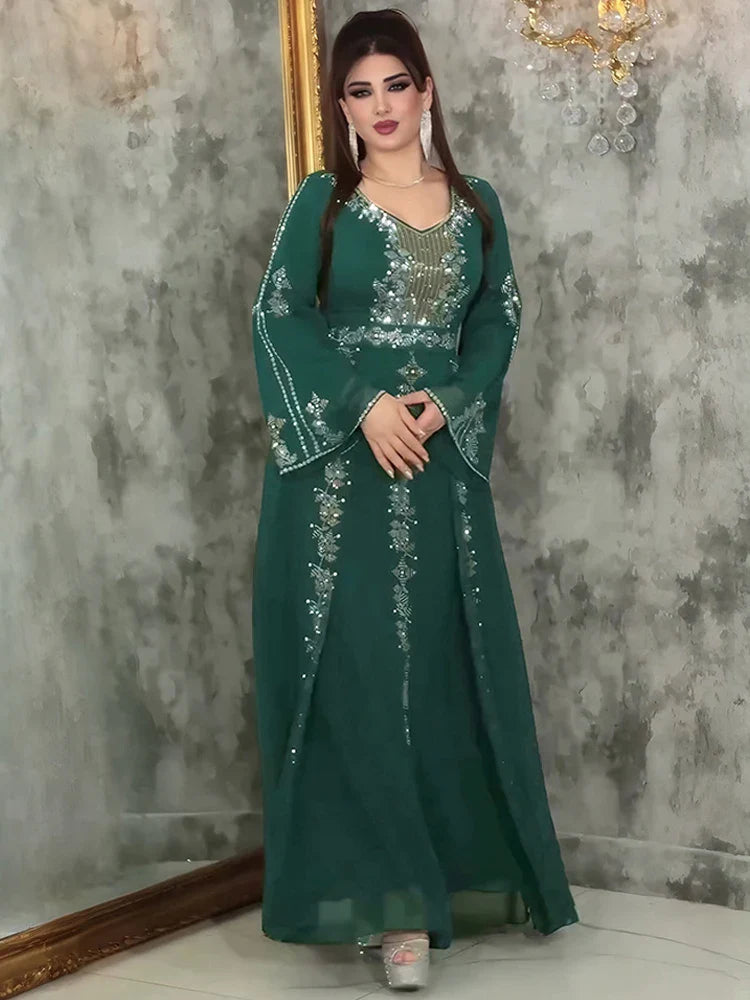 Maureen - Embroidered Evening Gown