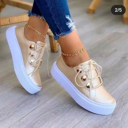 Serena | Orthopedic Round Toe Platform Sneakers™