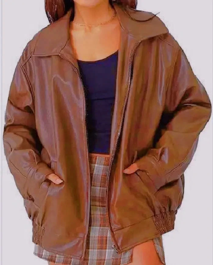 Carol - Oversized Leather Jacket