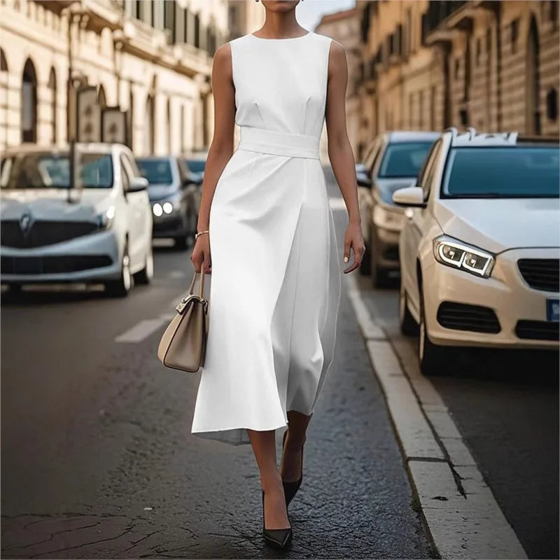 Clarimond | Elegant Round Neck Dress