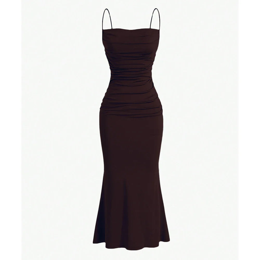 Anna - Draped Maxi Dress