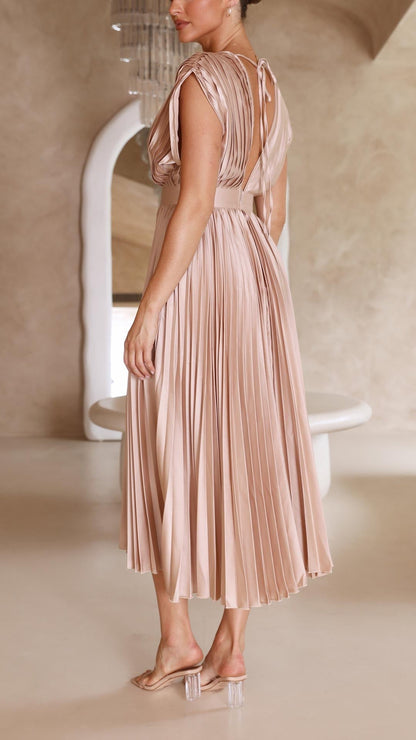 Stella - Pleated Maxi Dress