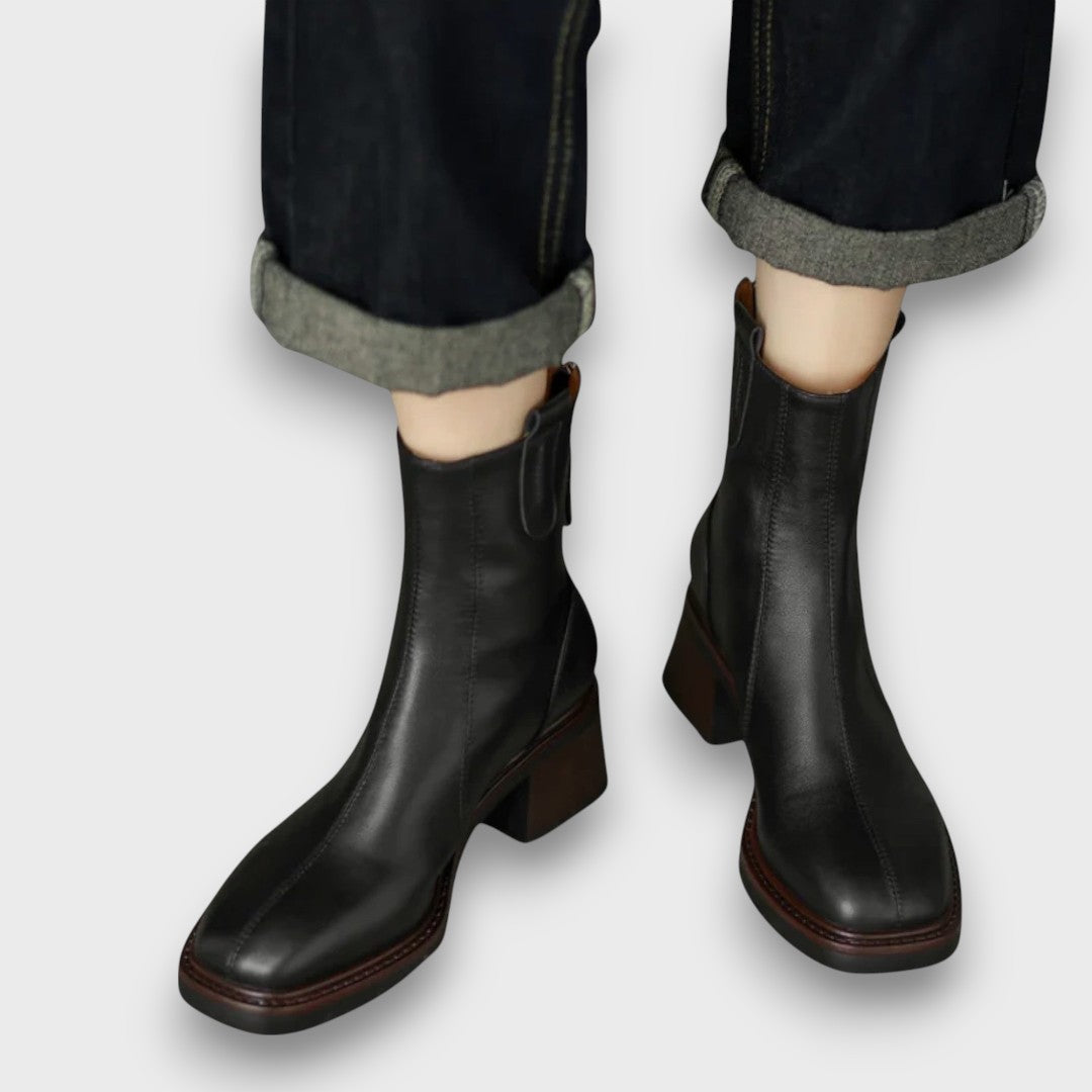Fien – Classic Leather Ankle Boots
