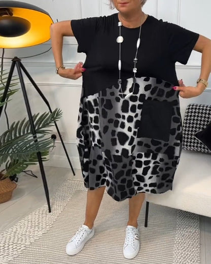 Ellie - Colorblock Midi Dress