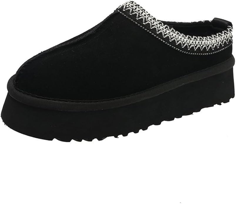 Braided Suede Platform Slippers