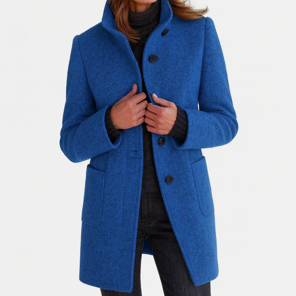 Isabelle | Sleek Wool Tailored Coat