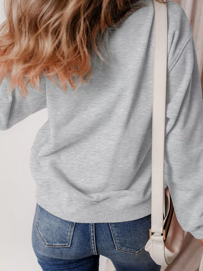 Halloween Ghost Round Neck Sweatshirt