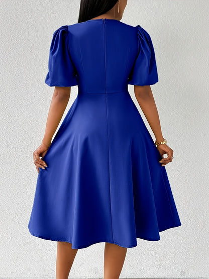 Clara Bloom | Refined Black Midi Dress