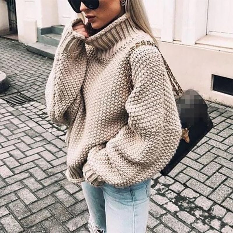 Celeste - Chunky Knit Turtleneck Sweater