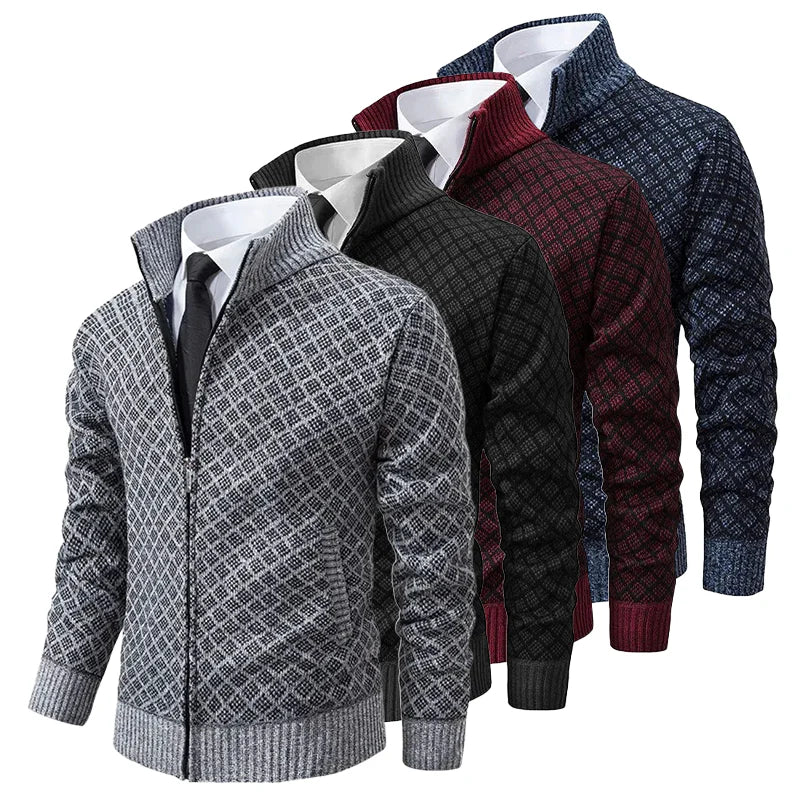 Ashford & Co. | Men’s Premium Soft-Touch Zip-Up Sweater