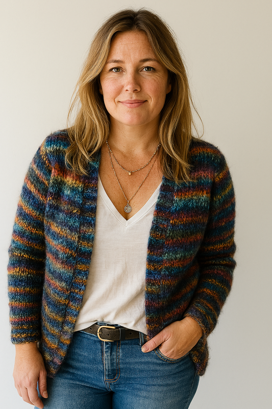Courtney | Colorful Knitted Cardigan