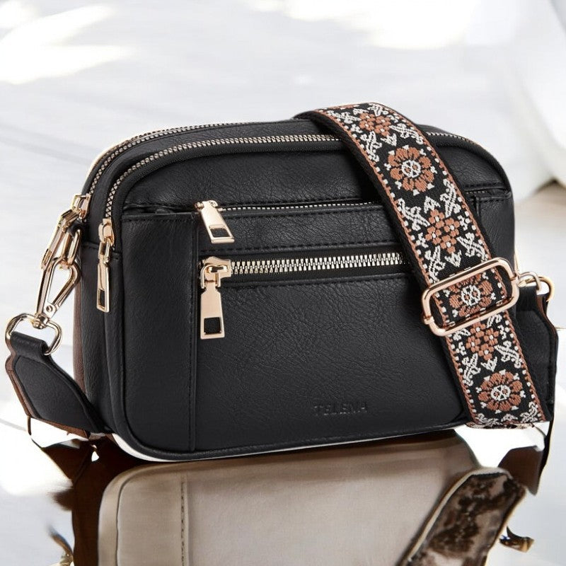 Ella | Refined Leather Shoulder Bag