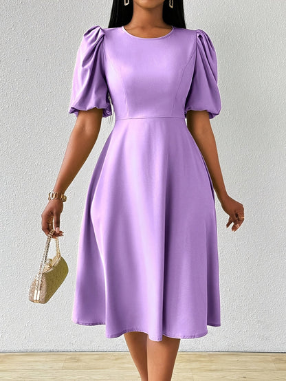 Clara Bloom | Refined Black Midi Dress