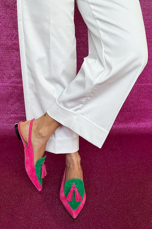 Tessa | Tassel Slingbacks