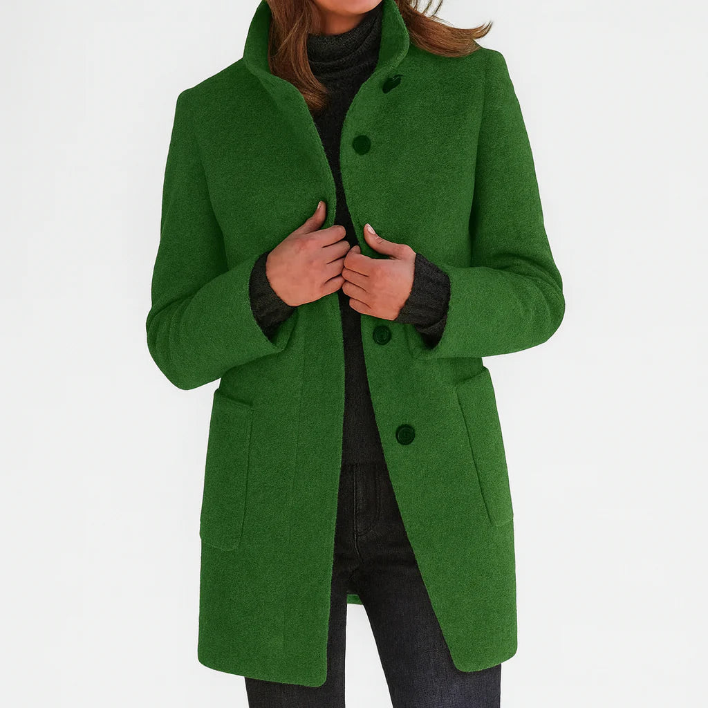 Isabelle | Sleek Wool Tailored Coat