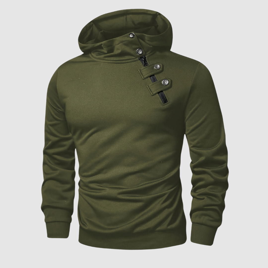 Nolan™ | Buttoned Hoodie