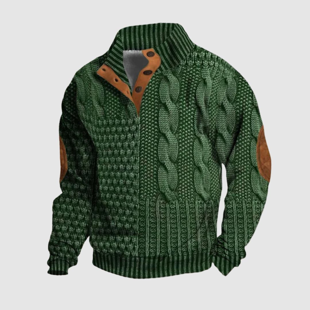 Alden™ | Patchwork Knit Sweater