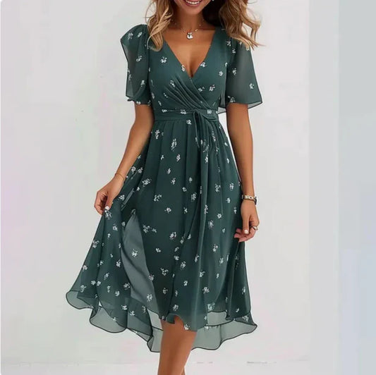 Kathy - Wrap Midi Dress
