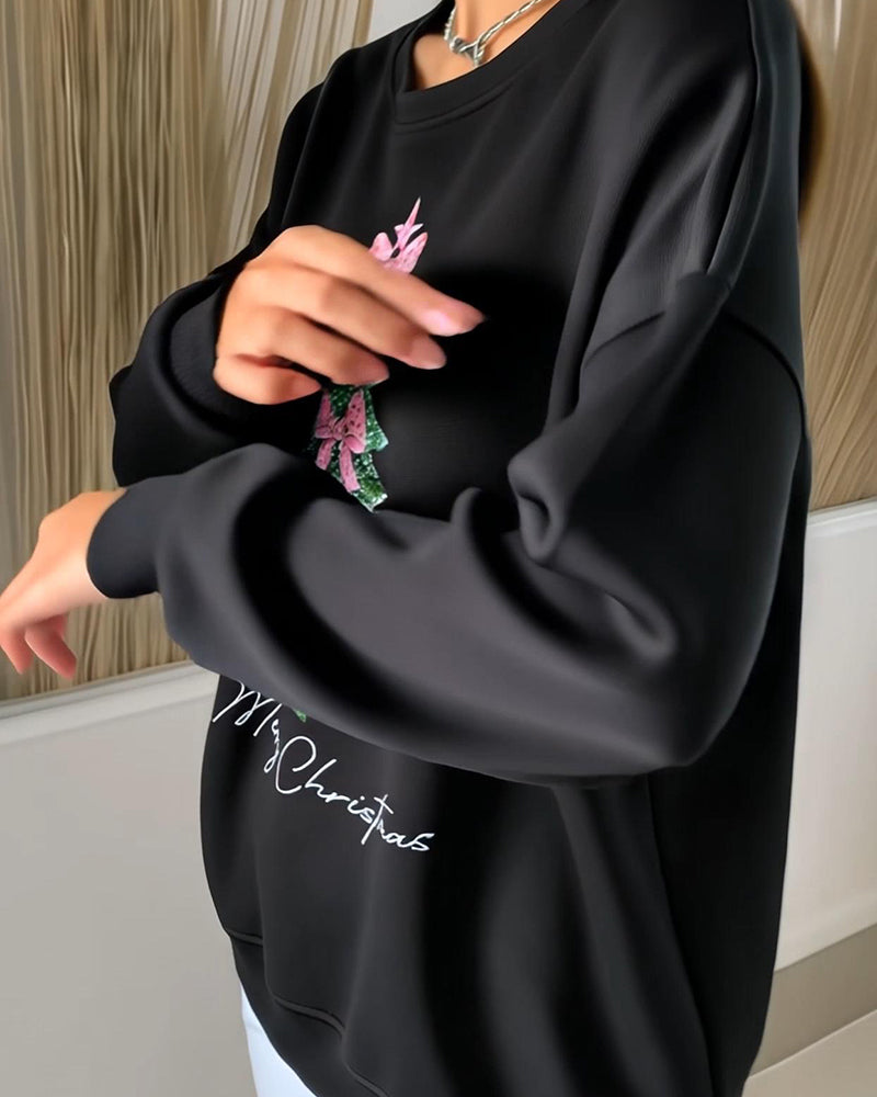 Holly | Christmas Print Sweatshirt