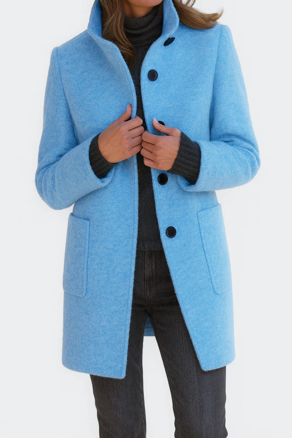 Isabelle | Sleek Wool Tailored Coat