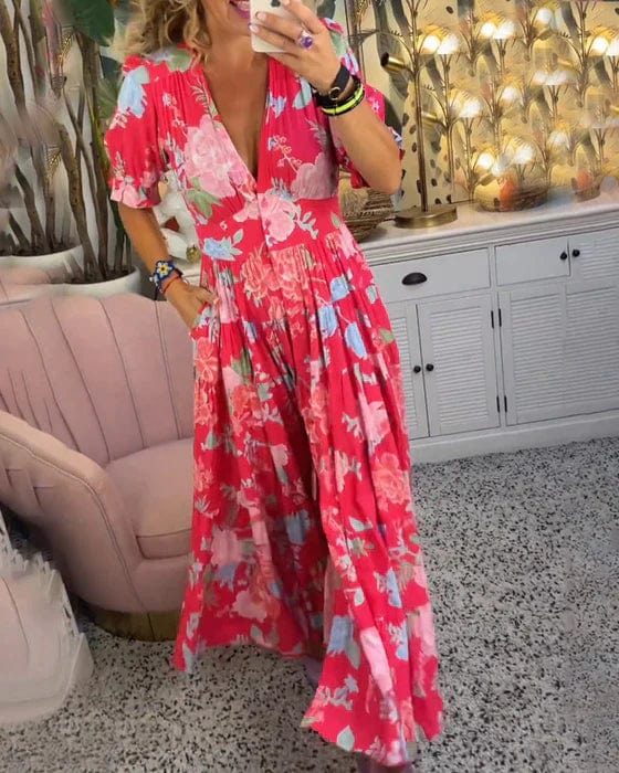 Floriana - Vibrant Floral Dress