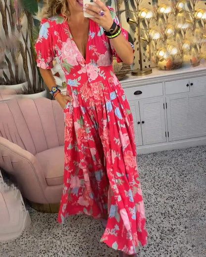 Floriana - Vibrant Floral Dress