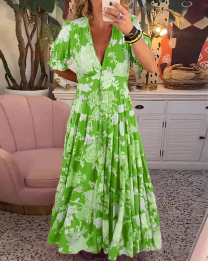 Floriana - Vibrant Floral Dress