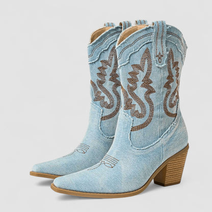 Selena™ – Orthopedic Denim Ankle Boots