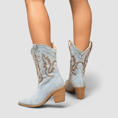 Selena™ – Orthopedic Denim Ankle Boots